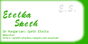 etelka speth business card
